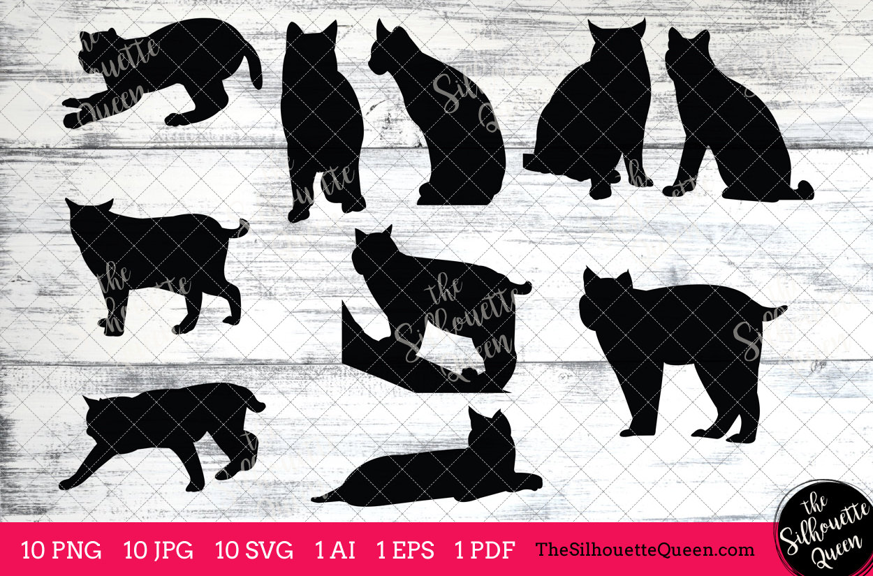 Download Bob Cat Svg Cat Svg Cat Monogram Cat Svg File Clipart Vector Cat Svg Bundle Cat Cut Files Cat Silhouette Cat Cricut Eps Png The Silhouette Queen PSD Mockup Templates