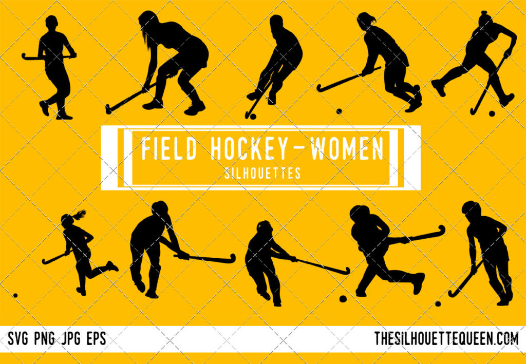 Download Woman Field Hockey SVG Bundle,Female Hockey Player SVG ...