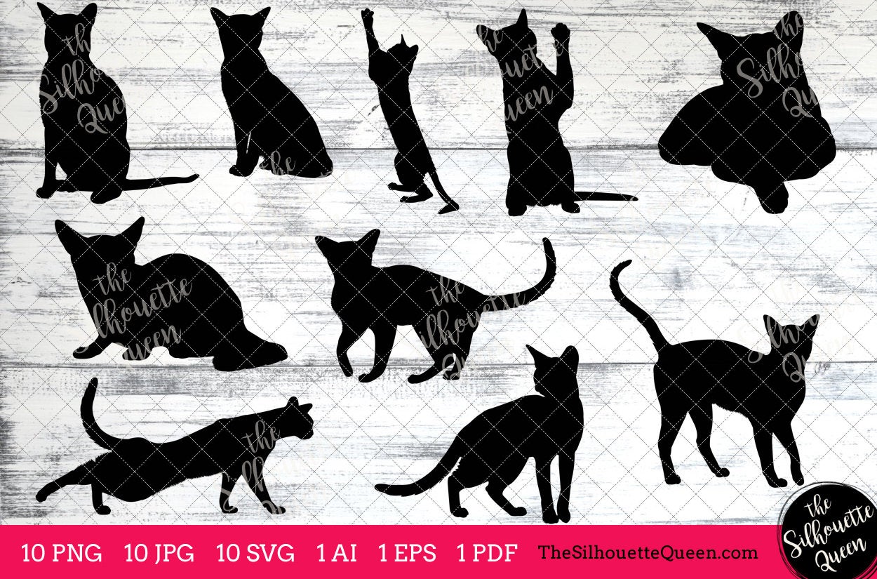 Download Abyssinian Cat Svg Cat Monogram Cat Svg File Clipart Vector Cat Svg Bundle Cat Cut Files Cat Silhouette Cat Cricut Eps Png The Silhouette Queen PSD Mockup Templates