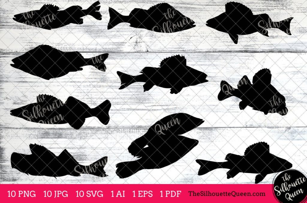 Download Fishing SVG , Perch Fish SVG, Perch Fish Cut File for Cricut Design,Silhouette Studio, Fisherman ...