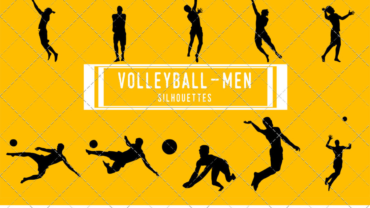 Download Man Beach Volleyball Svg Bundle Male Beach Volleyball Player Svg Cut Files For Silhouette Studio Cricut Design Space Svg Png Vector The Silhouette Queen