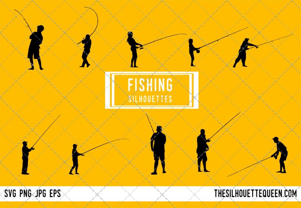 Download Fishing SVG Bundle, Fisherman SVG, cut files for Silhouette Studio, Cricut Design Space, Svg ...