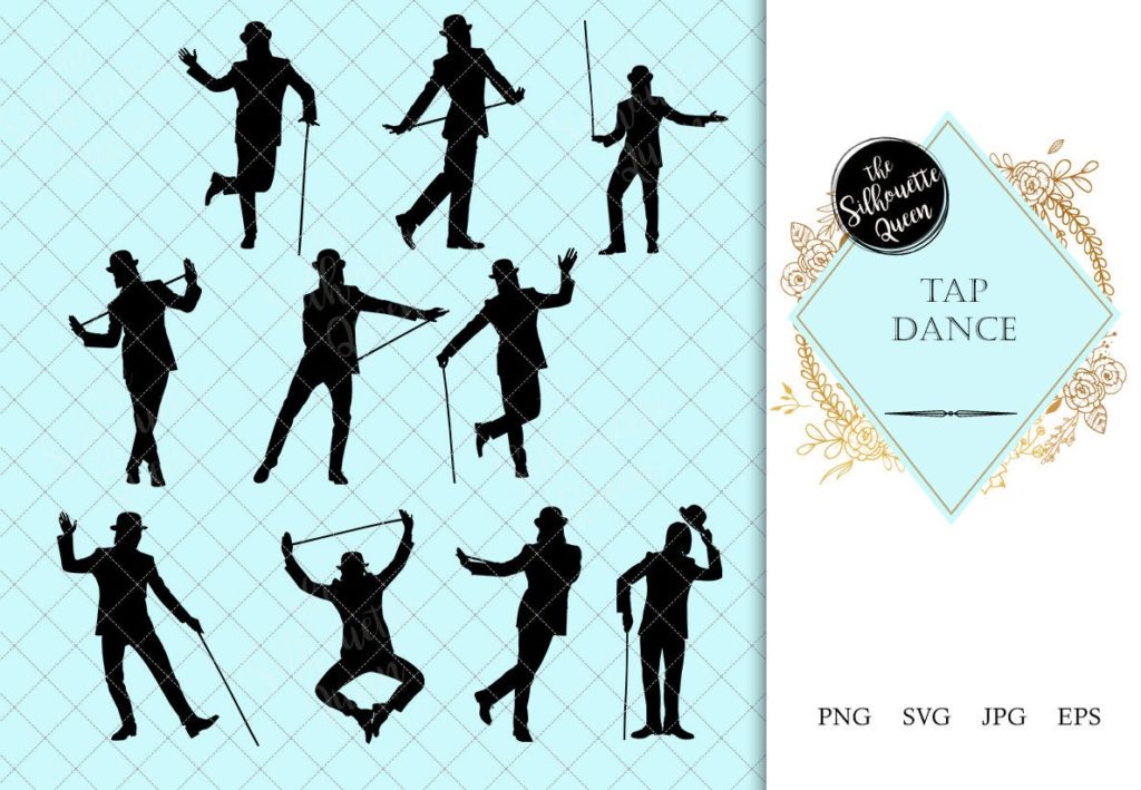 Download Tap Dancer Bundle, Dance SVG, Teacher cut files for Silhouette Studio, Cricut Design Space, Svg ...