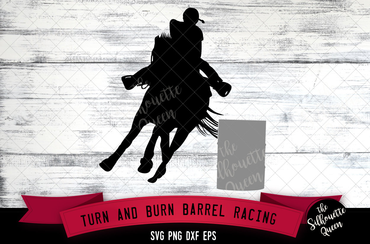 Download Turn and Burn Barrel Racing svg file, bronco westernsvg ...