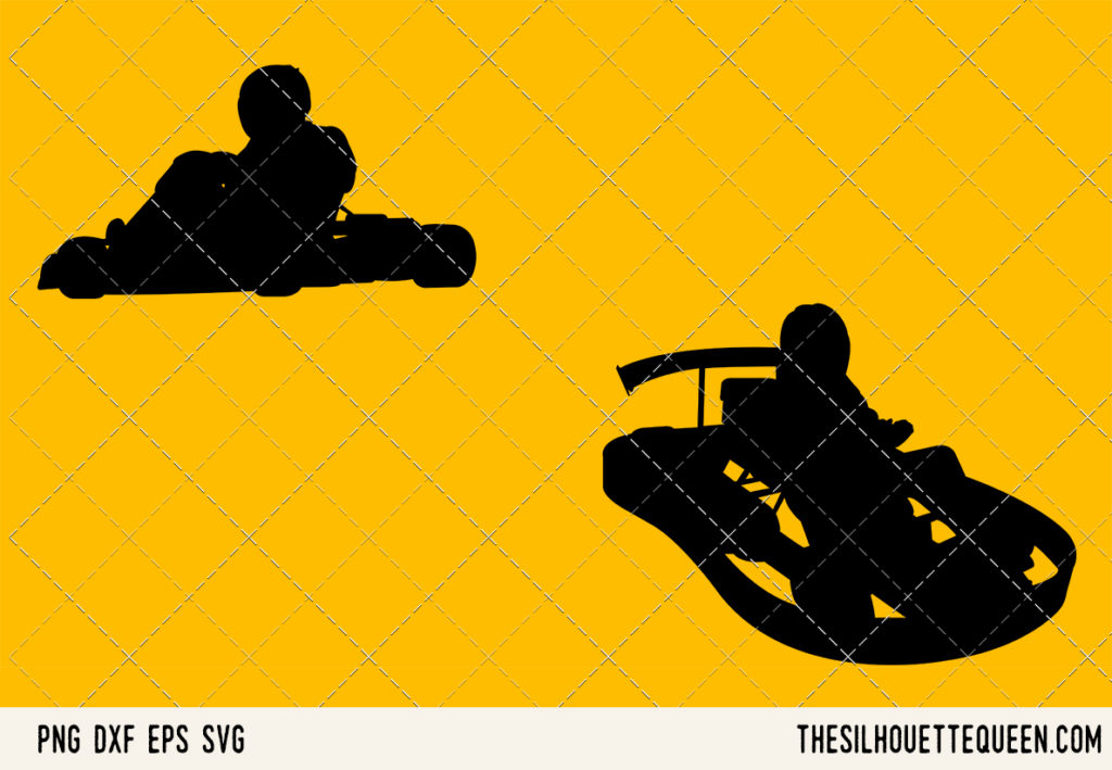 Download Go Karting SVG Bundle for Cutting , Cut files Silhouette ...