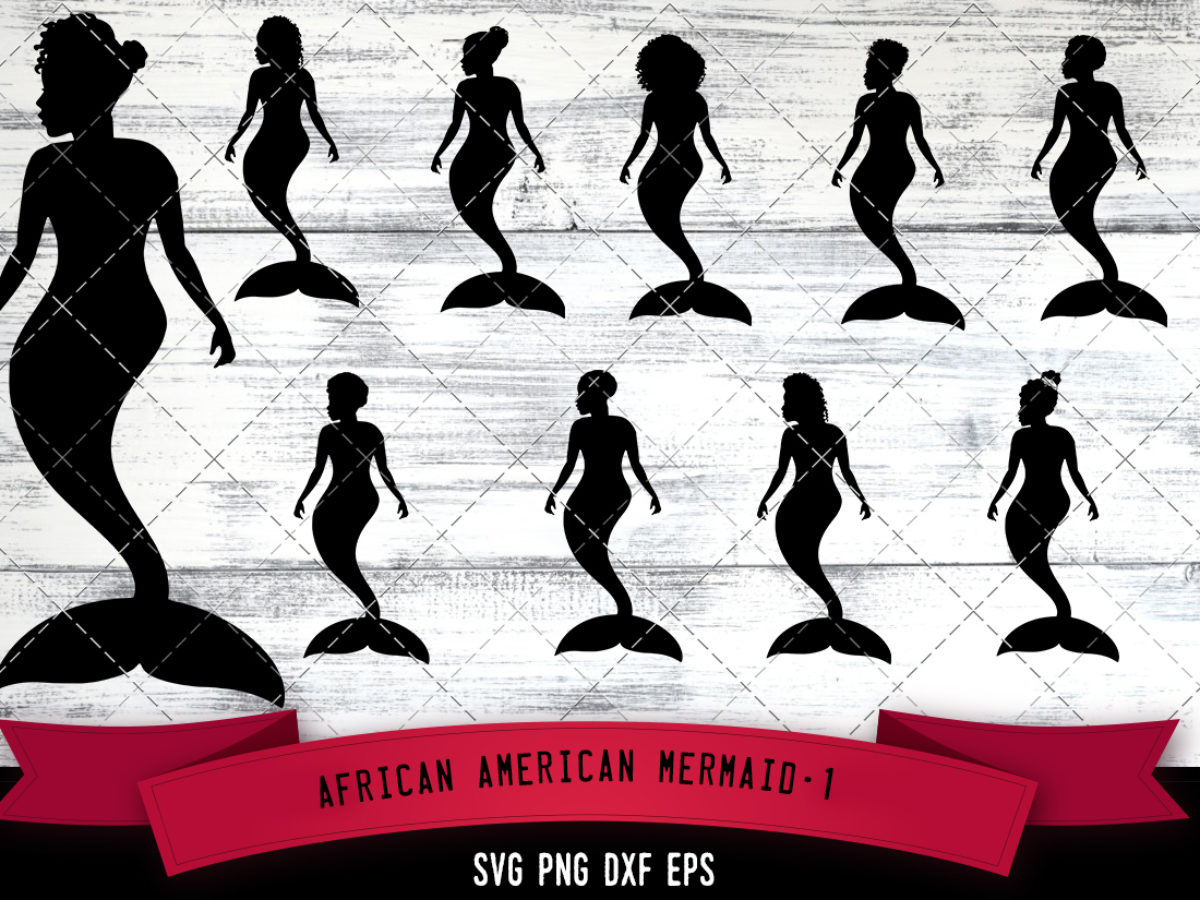 Free Free 286 Afro Black Mermaid Svg SVG PNG EPS DXF File