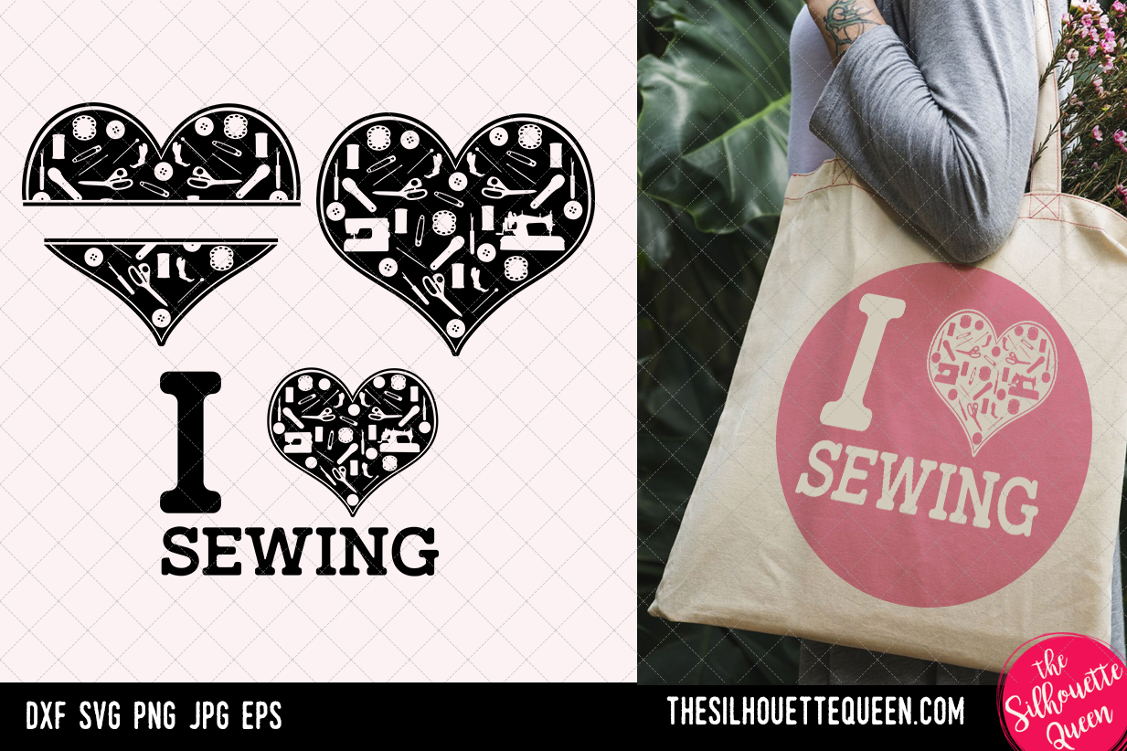 Download Sewing Heart Svg Valentines Day Svg Heart Sewing Svg Love Sewing Svg Files Cutting Svg Cut Files Cricut Silhouette Wife Svg Png The Silhouette Queen