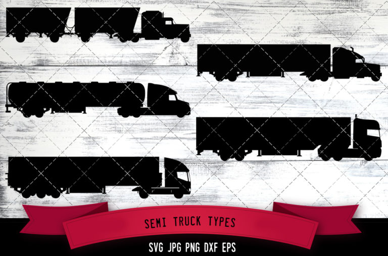 Free Free 265 Semi Truck Silhouette Svg SVG PNG EPS DXF File