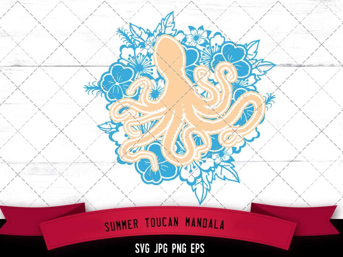 Download Octopus Floral Mandala Svg Cut File The Silhouette Queen