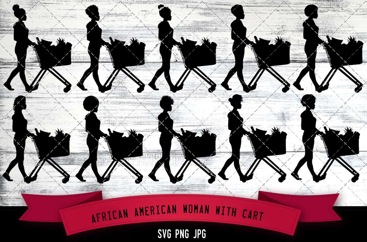 Download African American Svg Woman With Cart Woman At Checkout African Shopping Svg Lady Shopping Svg Grocery Shopping Cut Files For Cricut The Silhouette Queen