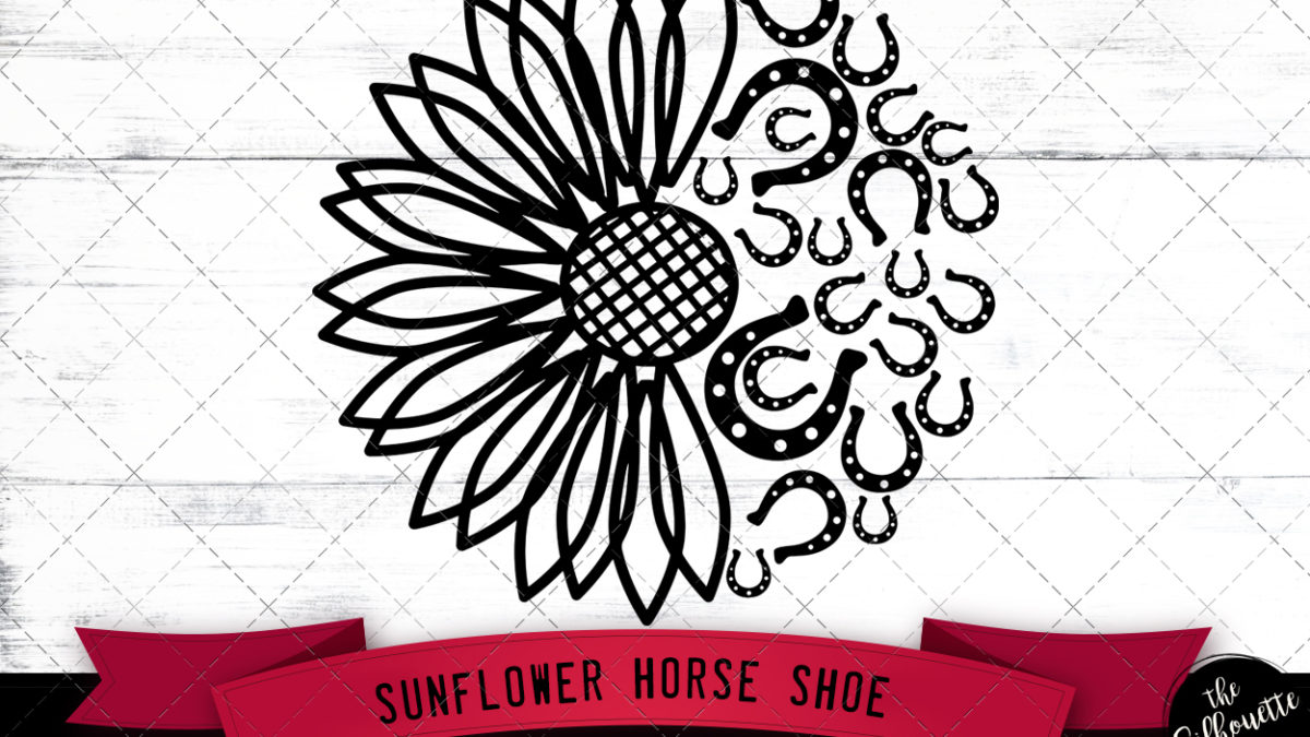 Download Half Sunflower Svg Horse Shoe Svg Summer Svg Spring Svg Lucky Svg Fortune Svg Talisman Svg Cut Files For Circuit The Silhouette Queen