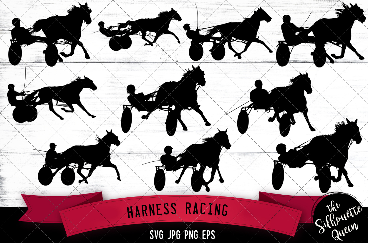 Download Harness Racing Svg Horse Sport Svg Horse Racing Svg Equestrian Sport Svg Jockey Svg Trotter Svg Pacer Svg Cut Files For Circuit The Silhouette Queen